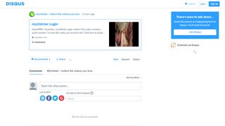 
                            7. MyVidster Login · MyVidster - collect the videos you love · Disqus