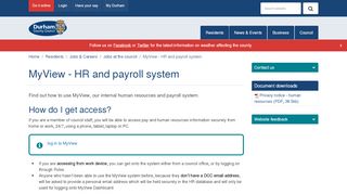 
                            6. MyView - HR and payroll system - Durham County Council
