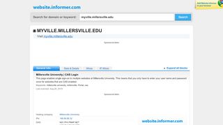 
                            13. myville.millersville.edu at WI. Millersville University | CAS Login