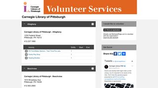 
                            12. MyVolunteerPage - Carnegie Library of Pittsburgh