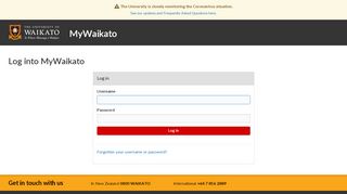 
                            2. MyWaikato: Log in to the portal