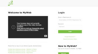 
                            3. MyWeb: Log in