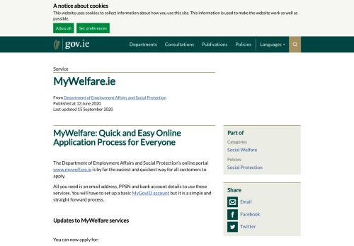 
                            5. MyWelfare - Social Welfare