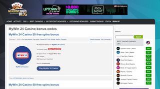 
                            4. MyWin 24 Casino no deposit bonus codes