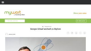 
                            13. mywort - Georges Schaaf wechselt zu SkyCom