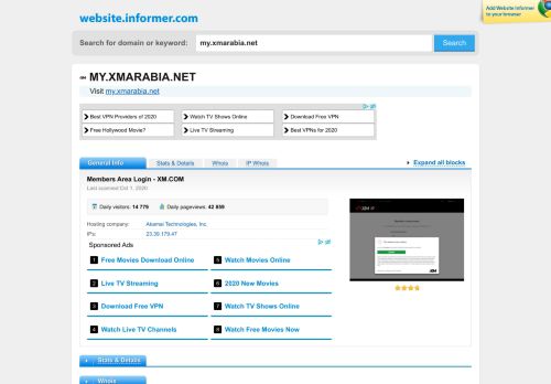 
                            8. my.xmarabia.net at WI. Members Area Login - XM.COM