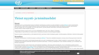 
                            2. Myynti- ja toimitusehdot | EFI