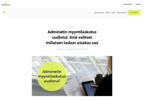 
                            3. Myyntilaskutus uudistui: Sinä valitset millaisen laskun ... - Admicom