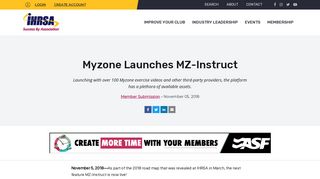 
                            6. Myzone Launches MZ-Instruct | IHRSA