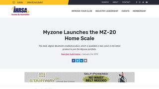 
                            7. Myzone Launches the MZ-20 Home Scale | IHRSA