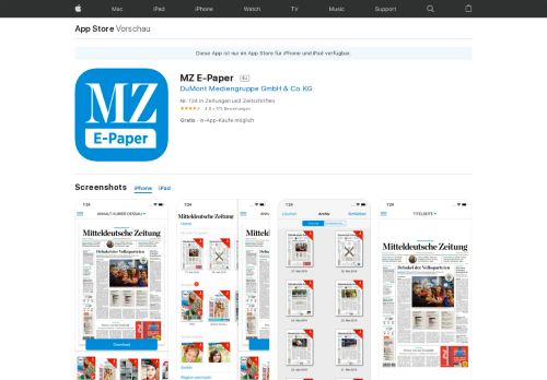 
                            7. MZ E-Paper im App Store - iTunes - Apple