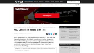 
                            10. MZD Connect im Mazda 3 im Test - PC-WELT