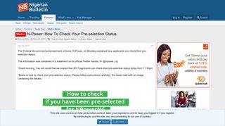 
                            7. N-Power: How To Check Your Pre-selection Status - Nigerian ...