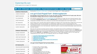 
                            7. n-tv go! 6 Cent Prepaid Tarif - Erfahrungsbericht - Datentarife.net