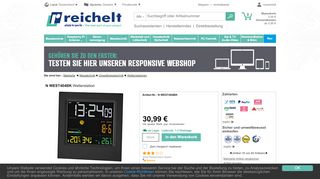 
                            12. N WEST404BK: Wetterstation bei reichelt elektronik