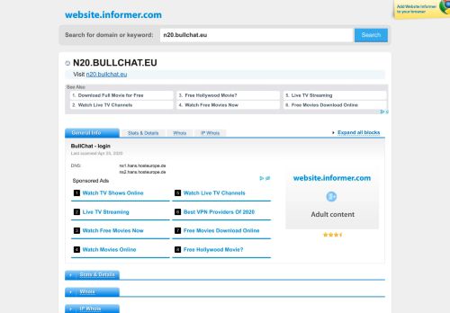 
                            3. n20.bullchat.eu at WI. BullChat - login - Website Informer