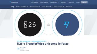 
                            12. N26 e TransferWise uniscono le forze - TransferWise