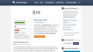 
                            9. N26 Erfahrungen (58 Berichte) - Kritische Anleger