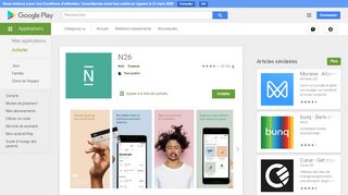 
                            4. N26 – La Banque Mobile – Applications sur Google Play