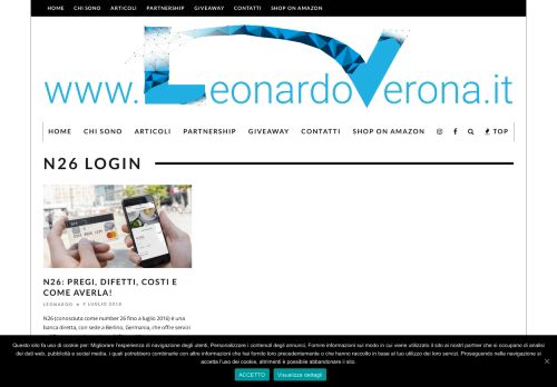 
                            9. n26 login | Leonardo Verona's Official Website