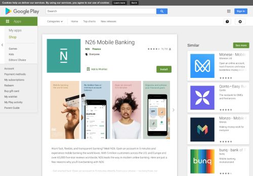 
                            4. N26 — The Mobile Bank - App su Google Play