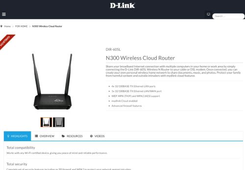 
                            6. N300 Wireless Cloud Router - D-link
