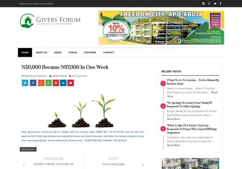 
                            7. N50,000 became N97,000 in one week | GIVERS FORUM