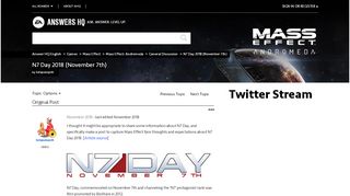 
                            6. N7 Day 2018 (November 7th) - Answer HQ