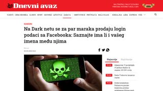 
                            7. Na Dark netu se za par maraka prodaju login podaci sa ... - Avaz