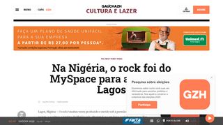 
                            13. Na Nigéria, o rock foi do MySpace para as ruas de Lagos | GaúchaZH