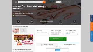 
                            6. Naalaya Bandham Matrimony, Mattuthavani - Matrimonial Bureaus in ...