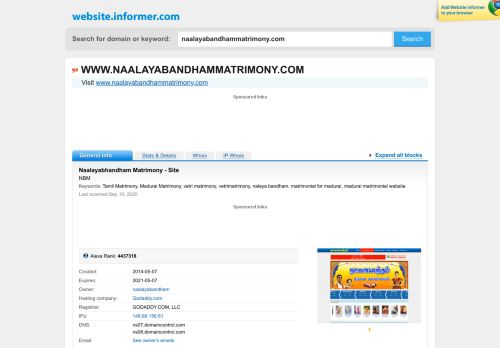 
                            8. naalayabandhammatrimony.com at WI. Naalayabandham Matrimony ...