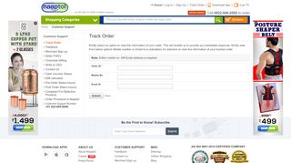 
                            8. Naaptol Track Order - Track Online Order Status