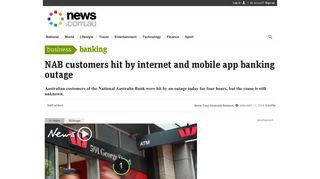
                            5. NAB customers hit by internet and mobile app banking ... - News.com.au
