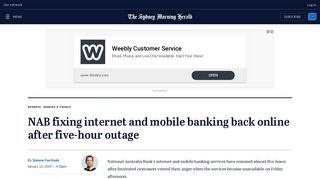 
                            9. NAB fixing internet and mobile banking back online after five-hour ...