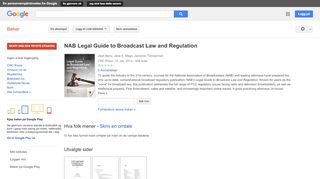 
                            8. NAB Legal Guide to Broadcast Law and Regulation