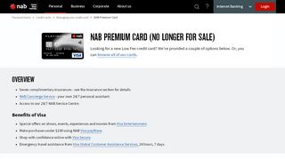 
                            9. NAB Premium Card - NAB