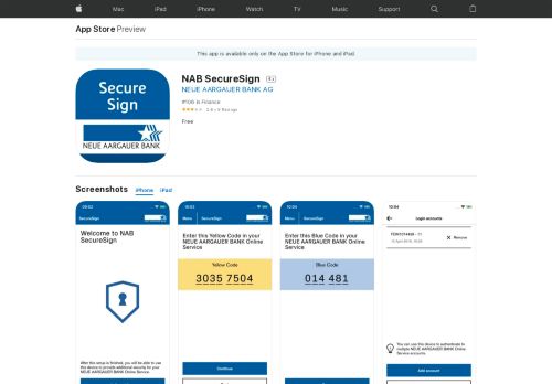 
                            9. NAB SecureSign on the App Store - iTunes - Apple