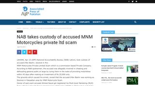 
                            10. NAB takes custody of accused MNM Motorcycles private ltd scam ...