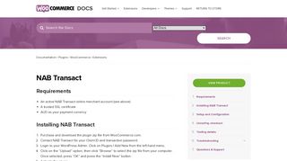 
                            4. NAB Transact - WooCommerce Docs