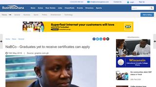 
                            13. NaBCo - Graduates yet to receive certificates can apply ...