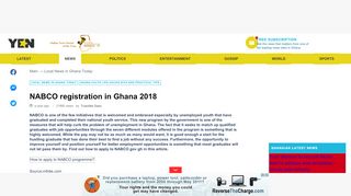 
                            8. NABCO registration in Ghana 2018 ▷ YEN.COM.GH