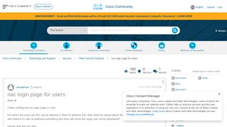 
                            7. nac login page for users - Cisco Community