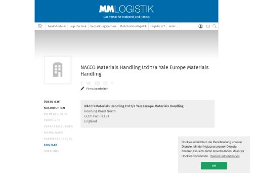 
                            10. NACCO Materials Handling Ltd t/a Yale Europe Materials Handling in ...
