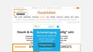 
                            9. Nach Ausflug ins Investmentbanking: Hauck & Aufhäuser will ...
