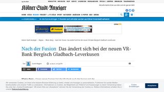 
                            10. Nach der Fusion: Das ändert sich bei der neuen VR-Bank Bergisch ...