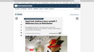 
                            4. Nach Exit: Delivery Hero verteilt 7 Millionen Euro an Mitarbeiter ...