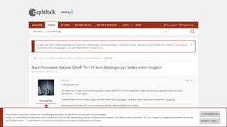 
                            12. Nach Firmware-Update QNAP TS-119 kein Weblogin per Safari mehr ...