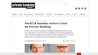 
                            12. Nach Fusion mit Bremer Landesbank: Nord/LB benennt weitere Leiter ...