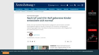 
                            11. Nach IvF und ICSI: Reif geborene Kinder entwickeln sich normal